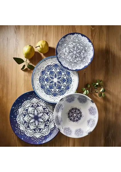 11945.CW.LAR - Tilda Larissa Yuvarlak Tabak 45 Cm, Thermoset Melamin fiyatları