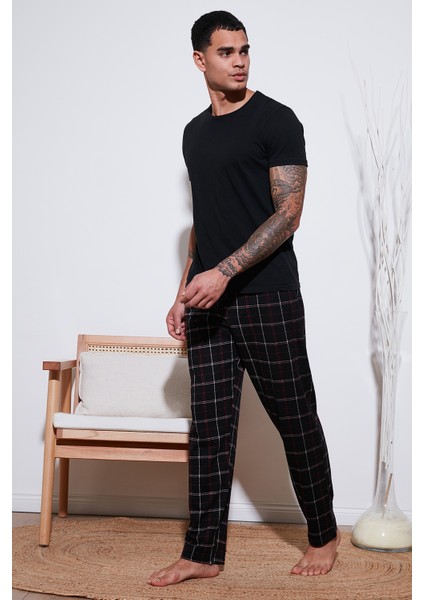 Pamuklu Regular Fit Normal Bel Düz Paça Cepli Pijama Altı Erkek Pijama Altı 6574003 fiyatları