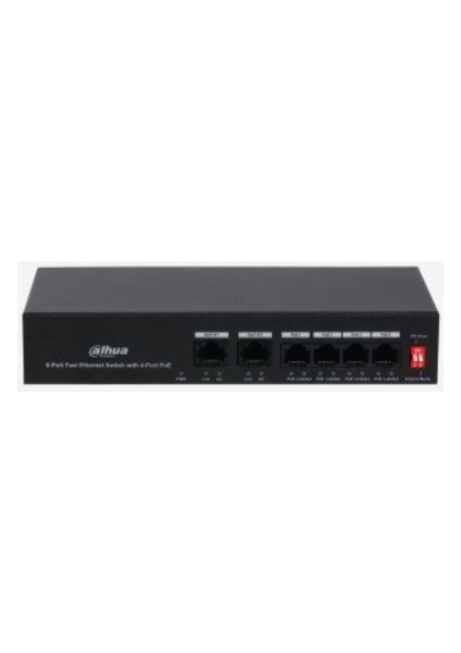 PFS3006-4ET-36 6 Port 10/100 4 Poe 2 Fe Uplink Switch
