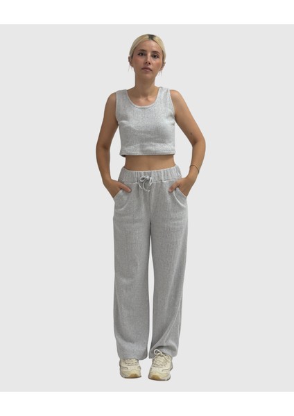 Kadınlar Için Basic Pantolon - Crop Takım