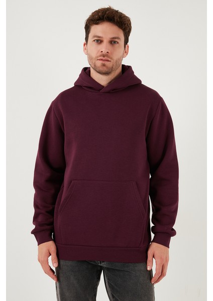 Regular Fit Kapüşonlu Kanguru Cepli Içi Tüylü Yumuşak Şardonlu Sweat Erkek Sweat 5905281 fırsatları