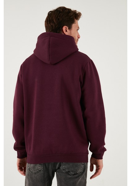 Regular Fit Kapüşonlu Kanguru Cepli Içi Tüylü Yumuşak Şardonlu Sweat Erkek Sweat 5905281