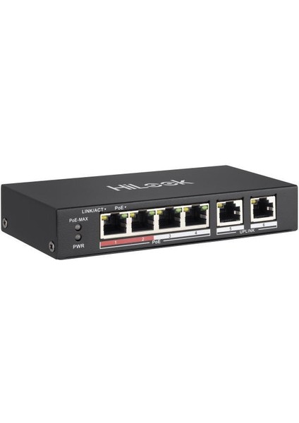 NS-0106P-35 4 Port PoE, 35W, +2 Port Megabit Uplink Switch