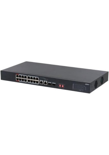 DH-S3218-16ET-135 16 Port 16XFE-2XGE-2XGE/SFP 135W Yönetilemez Poe Switch
