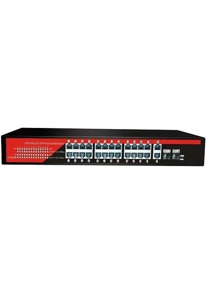 Ezcool EZ-24PSF-SFP 24PORT 24FE+2GE+2SFP Gıgabıt Poe Swıtch 320W