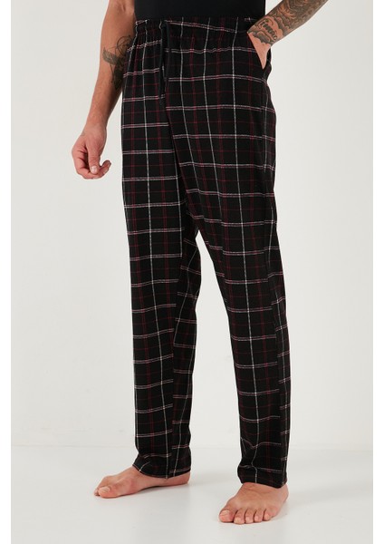 Pamuklu Regular Fit Normal Bel Düz Paça Cepli Pijama Altı Erkek Pijama Altı 6574003 fırsatları