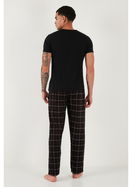 Pamuklu Regular Fit Normal Bel Düz Paça Cepli Pijama Altı Erkek Pijama Altı 6574003