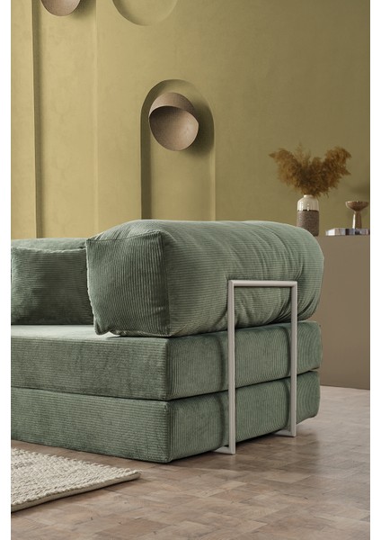 Legom Avanos Aktivite Koltuğu Yatak Olabilen Çok Amaçlı Kanepe Koltuk Takımı Yeşil