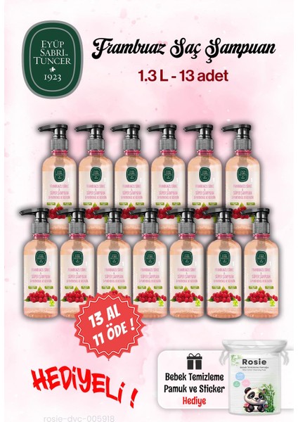 13 Al 11 Öde Şampuan Sirke Frambuaz 100 ml ve Rosie