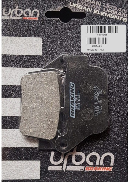 Yamaha XMAX250 (2014-2016) *abs'siz Model* Yarı Metalik Arka Fren Balatası