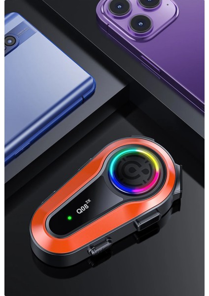 Motorsiklet Kask Interkom Kulaklık Rgb Işık Bluetooth 5.0 Çift Telefon Bağlantı 2x Intercom fiyatları