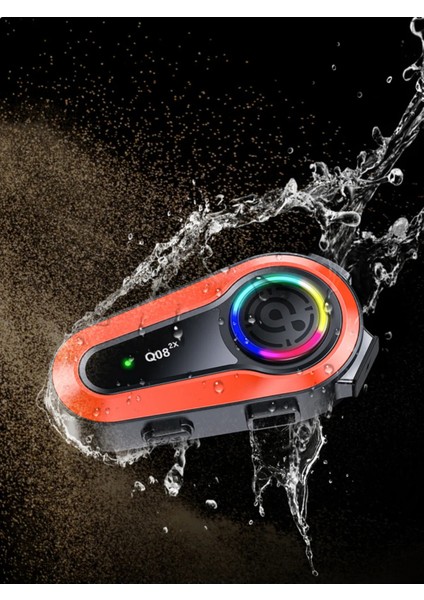 Motorsiklet Kask Interkom Kulaklık Rgb Işık Bluetooth 5.0 Çift Telefon Bağlantı 2x Intercom modelleri