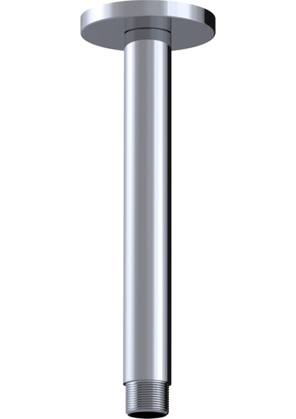 Ankastre Duş Borusu Tavandan 10CM SS304 Paslanmaz Çelik Kromajlı