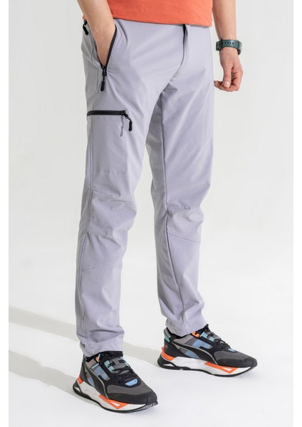 Erkek Açık Gri 4 Cepli Nefes Alan Likralı Yazlık Outdoor Pantolon fiyatları