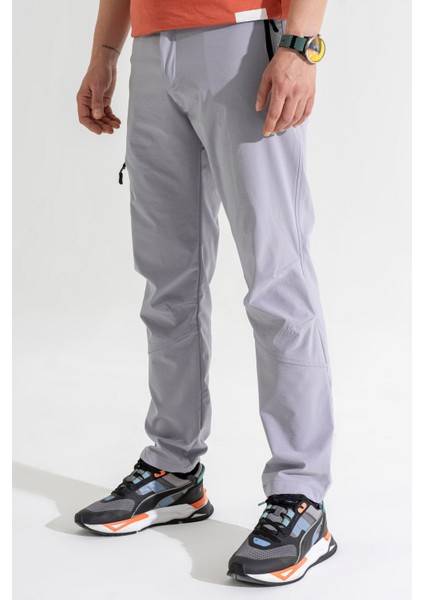 Erkek Açık Gri 4 Cepli Nefes Alan Likralı Yazlık Outdoor Pantolon modelleri