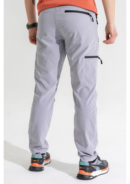 Erkek Açık Gri 4 Cepli Nefes Alan Likralı Yazlık Outdoor Pantolon fırsatları