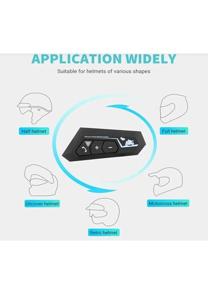Bluetooth 5.0 Motosiklet Mikrofonu Uyumlu Kask Için Kulaklık Intercom Bluetooth Interkom modelleri