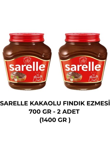 Kakaolu Fındık Ezmesi 700 Gr(Cam) - 2 Adet