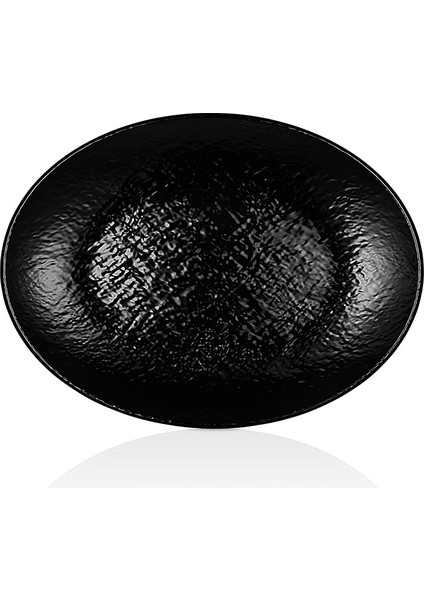 11849.BL - Tilda Siyah Oval Tabak 49X36,5 Cm,thermoset Melamin