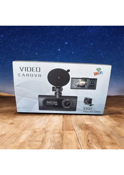 V20 Araç Içi Dikiz Dashcam 3 Kameralı Wifi Araba Kamerası fırsatları