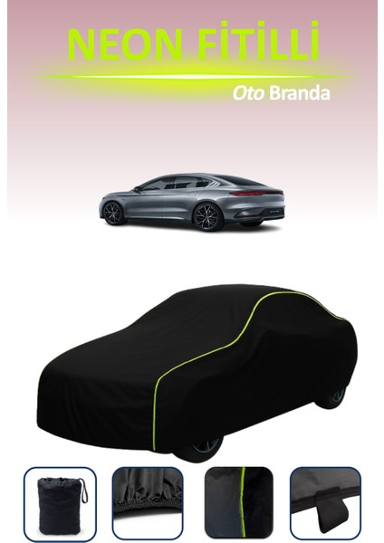 Siyah [byd Han] Uyumlu Neon Fitilli Araba Brandası, Su ve Toz Geçirmez indirimleri