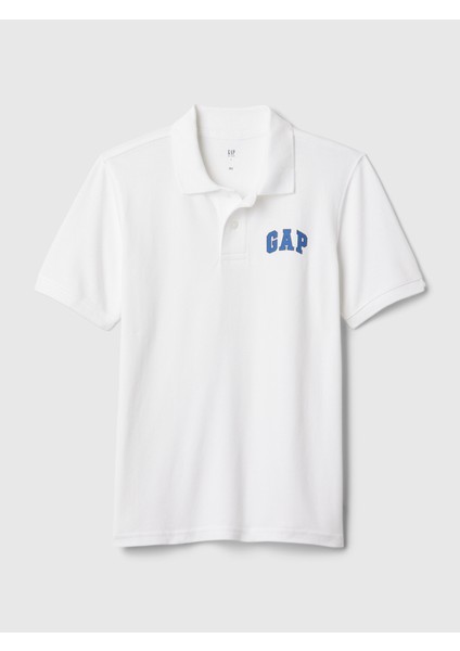 Erkek Çocuk Beyaz Gap Logo Polo Yaka T-Shirt fırsatları