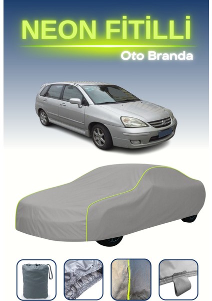 Gri [suzuki Liana Wagon 1] Uyumlu Neon Fitilli Araba Brandası, Su ve Toz Geçirmez indirimleri