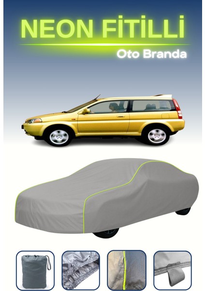 Gri [honda Hr-V 3 Kapılı 2001 - 2006] Uyumlu Neon Fitilli Araba Brandası, Su ve Toz Geçirmez indirimleri