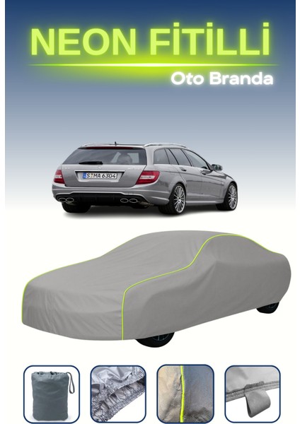 Gri [mercedes C 63 Amg T-Modell (S204) 2011 - 2014] Neon Fitilli Araba Brandası, Su ve Toz Geçirmez indirimleri