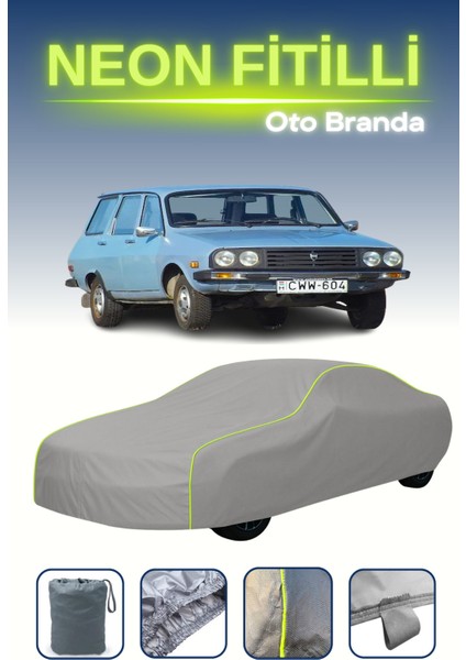 Gri [dacia 1310 Break 1994 - 1999] Uyumlu Neon Fitilli Araba Brandası, Su ve Toz Geçirmez indirimleri