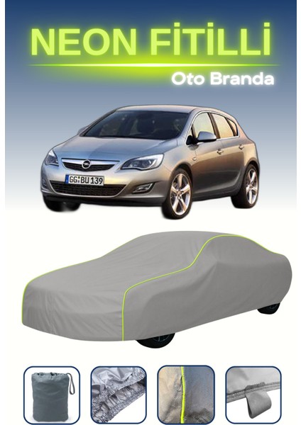 Gri [opel Astra Hatchback 2009 - 2015] Uyumlu Neon Fitilli Araba Brandası, Su ve Toz Geçirmez indirimleri