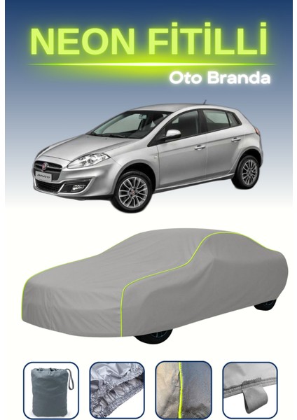 Gri [fiat Bravo] Uyumlu Neon Fitilli Araba Brandası, Su ve Toz Geçirmez indirimleri