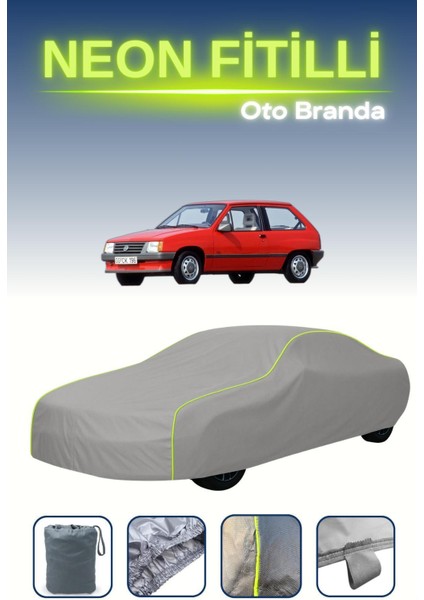 Gri [opel Corsa A] Uyumlu Neon Fitilli Araba Brandası, Su ve Toz Geçirmez indirimleri