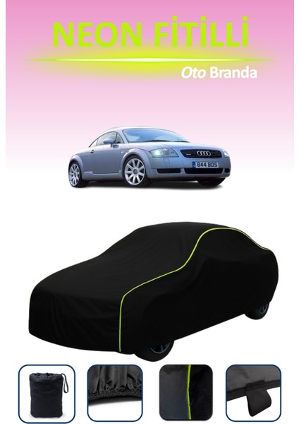 Siyah [audi Tt Coupe 1998 - 2006] Uyumlu Neon Fitilli Araba Brandası, Su ve Toz Geçirmez indirimleri