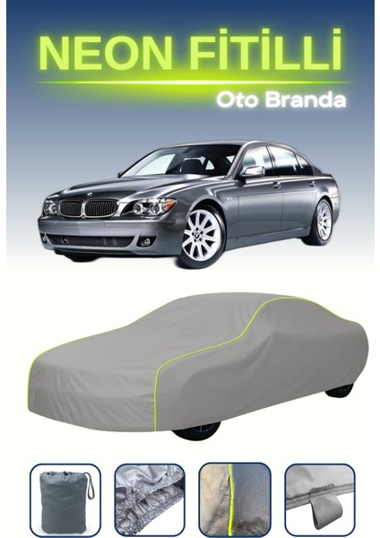 Gri [bmw 7 Series] Uyumlu Neon Fitilli Araba Brandası, Su ve Toz Geçirmez indirimleri