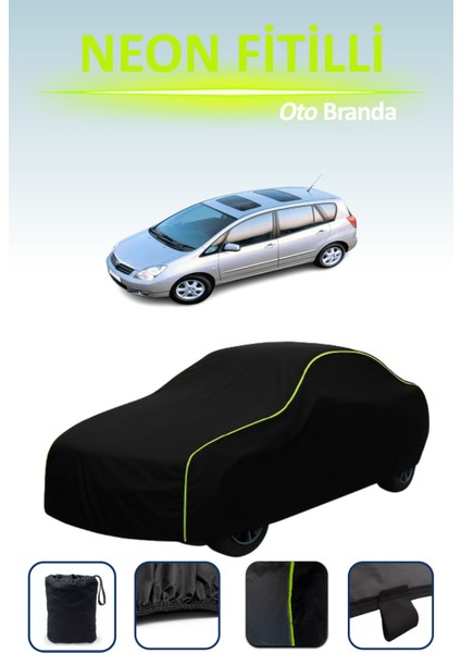Siyah [toyota Corolla Verso 2002 - 2004] Uyumlu Neon Fitilli Araba Brandası, Su ve Toz Geçirmez indirimleri