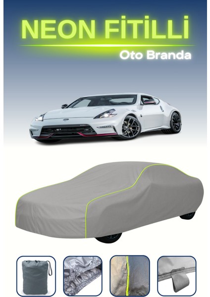 Gri [nissan 370Z Nismo 2014 - 2021] Uyumlu Neon Fitilli Araba Brandası, Su ve Toz Geçirmez indirimleri