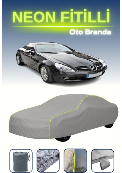 Gri [mercedes-Benz Slk] Uyumlu Neon Fitilli Araba Brandası, Su ve Toz Geçirmez indirimleri