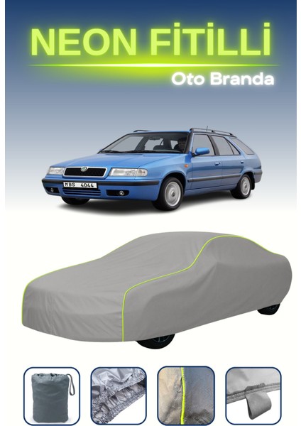 Gri [skoda Felicia Combi 1995 - 2001] Uyumlu Neon Fitilli Araba Brandası, Su ve Toz Geçirmez indirimleri