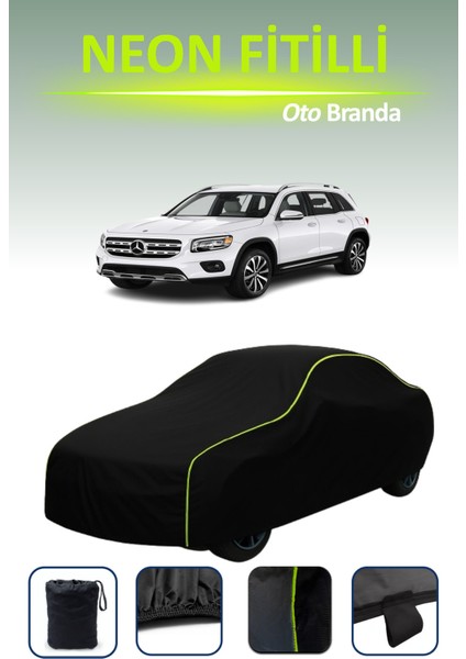 Siyah [mercedes Glb-Class (X247) 2019 - 2021] Uyumlu Neon Fitilli Araba Brandası Su ve Toz Geçirmez indirimleri