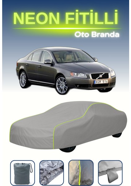Gri [volvo S80] Uyumlu Neon Fitilli Araba Brandası, Su ve Toz Geçirmez indirimleri