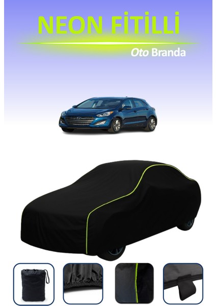Siyah [hyundai Elantra Gt 2017 - 2021] Uyumlu Neon Fitilli Araba Brandası, Su ve Toz Geçirmez indirimleri