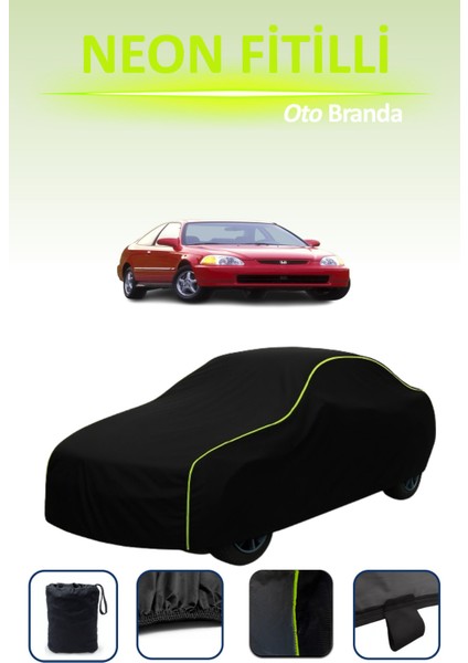 Siyah [honda Civic Coupe 1994 - 1996] Uyumlu Neon Fitilli Araba Brandası, Su ve Toz Geçirmez indirimleri