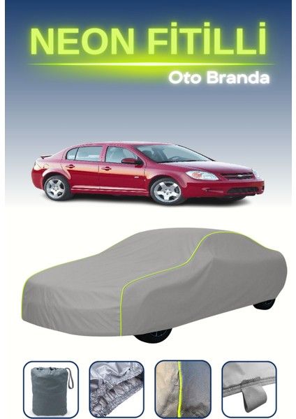Gri [chevrolet Cobalt Sedan Ss 2008 - 2010] Uyumlu Neon Fitilli Araba Brandası, Su ve Toz Geçirmez indirimleri