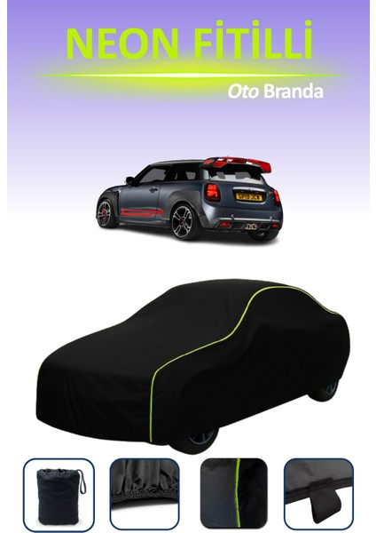 Siyah [mini Cooper John Cooper Works Gp 2019 - 2021] Uyumlu Neon Fitilli Araba Brandası indirimleri