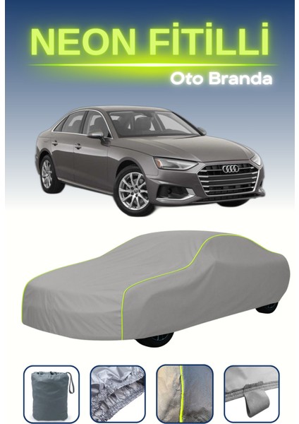 Gri [audi A4] Uyumlu Neon Fitilli Araba Brandası, Su ve Toz Geçirmez indirimleri