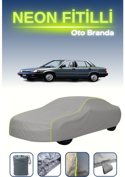 Gri [honda Civic Sedan 1987 - 1991] Uyumlu Neon Fitilli Araba Brandası, Su ve Toz Geçirmez indirimleri