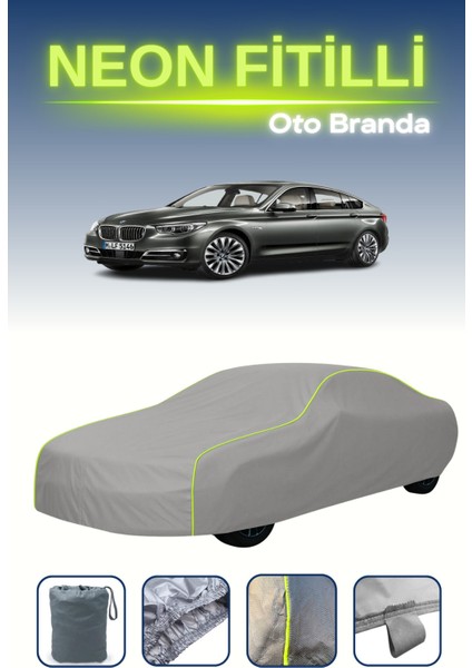 Gri [bmw 5 Serisi Gran Turismo Lcı 2013 - 2021] Neon Fitilli Araba Brandası, Su ve Toz Geçirmez indirimleri