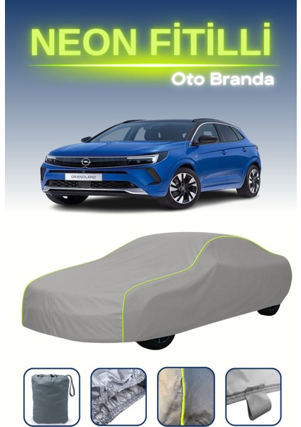 Gri [opel Grandland] Uyumlu Neon Fitilli Araba Brandası, Su ve Toz Geçirmez indirimleri