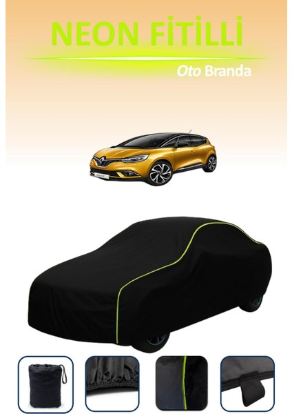 Siyah [renault Grand Scenic 4] Uyumlu Neon Fitilli Araba Brandası, Su ve Toz Geçirmez indirimleri